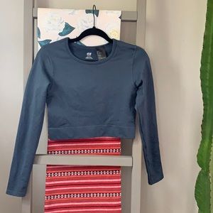 Cropped athletic long sleeve